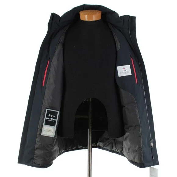 Cardinal of Canada NWT Nylon Blend Down Hooded Jacket Size Large US In Blue